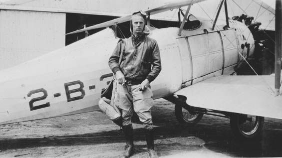Charles Dolson & Aircraft, Ca. 1928-30 (Source: Barnes)